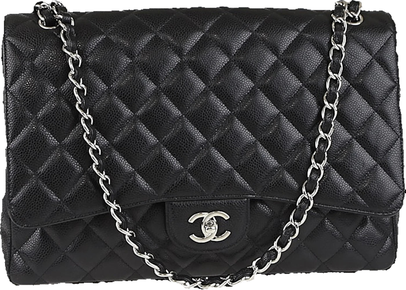Chanel Classic Single Flap Quilted Maxi Black