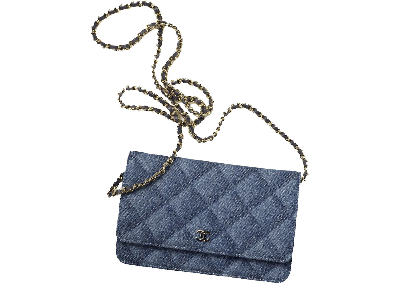 Chanel Classic Wallet On Chain AP0250 Dark Blue