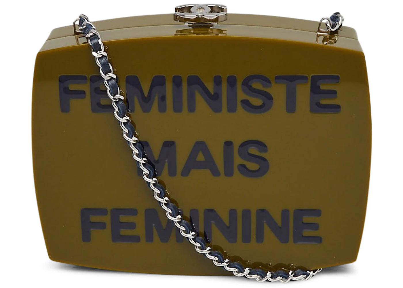 Chanel Clutch Feministe Mais Feminine Box Green