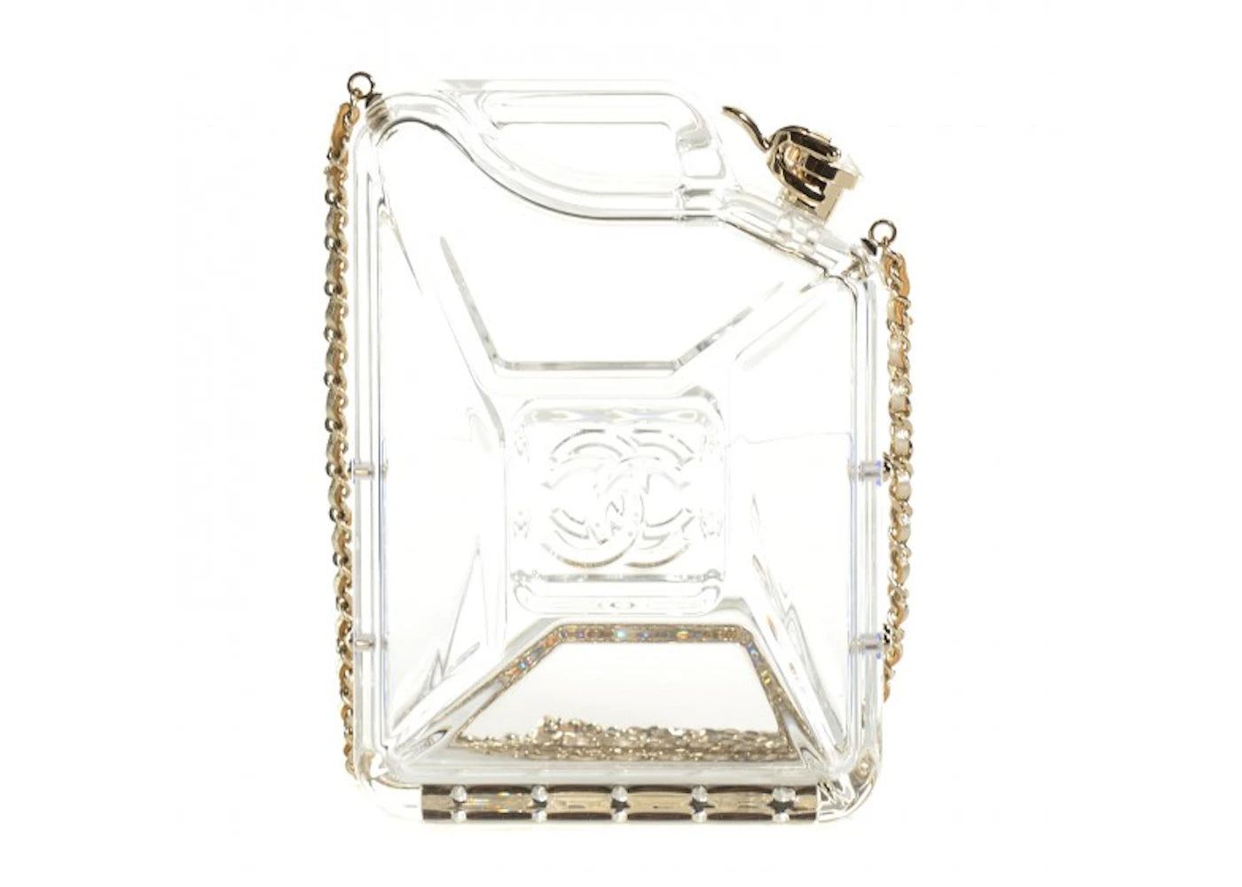 Chanel Dubai By Night Gas Tank Clutch Clear