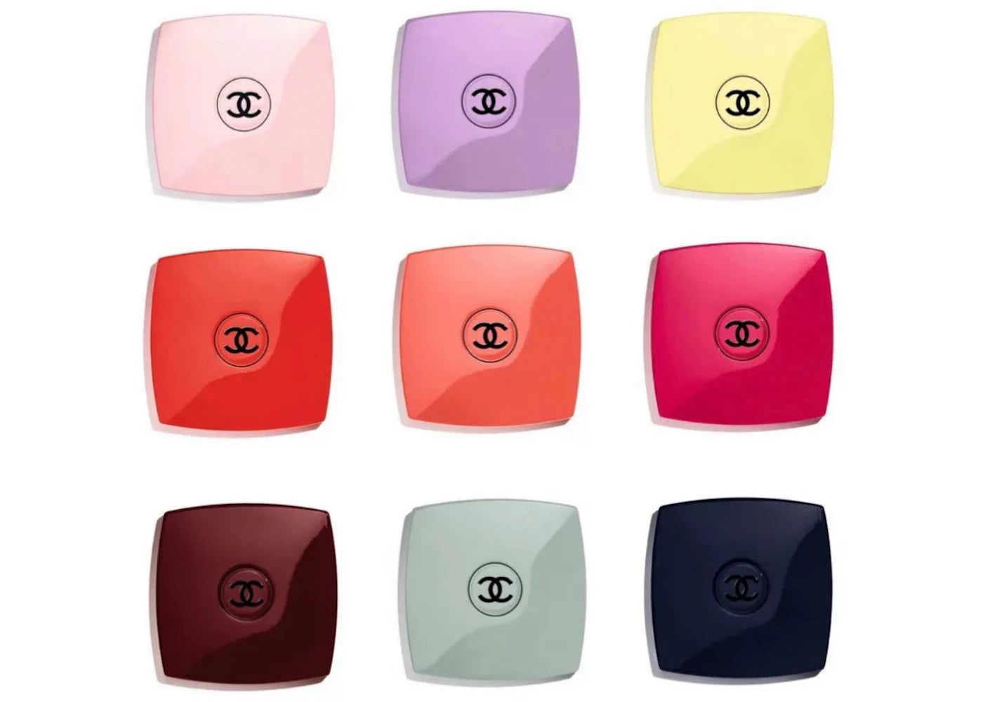 Chanel Codes Couleur Limited-Edition Mirror Duo, Complete Set of 9 Multi