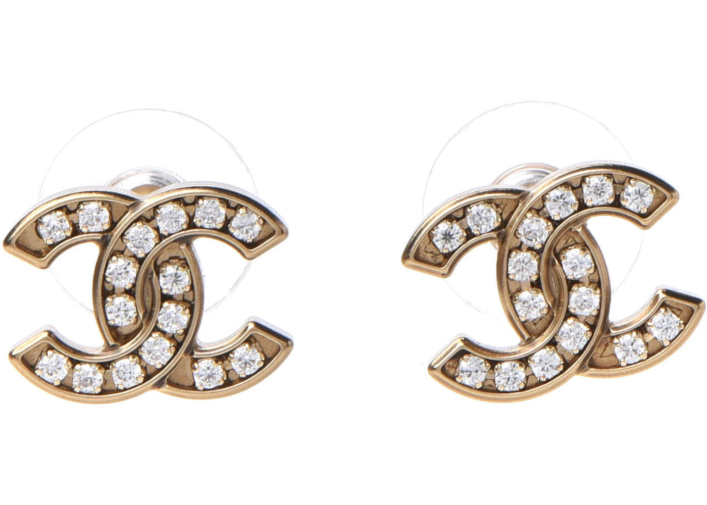 Chanel Crystal CC 2021 Earrings Gold