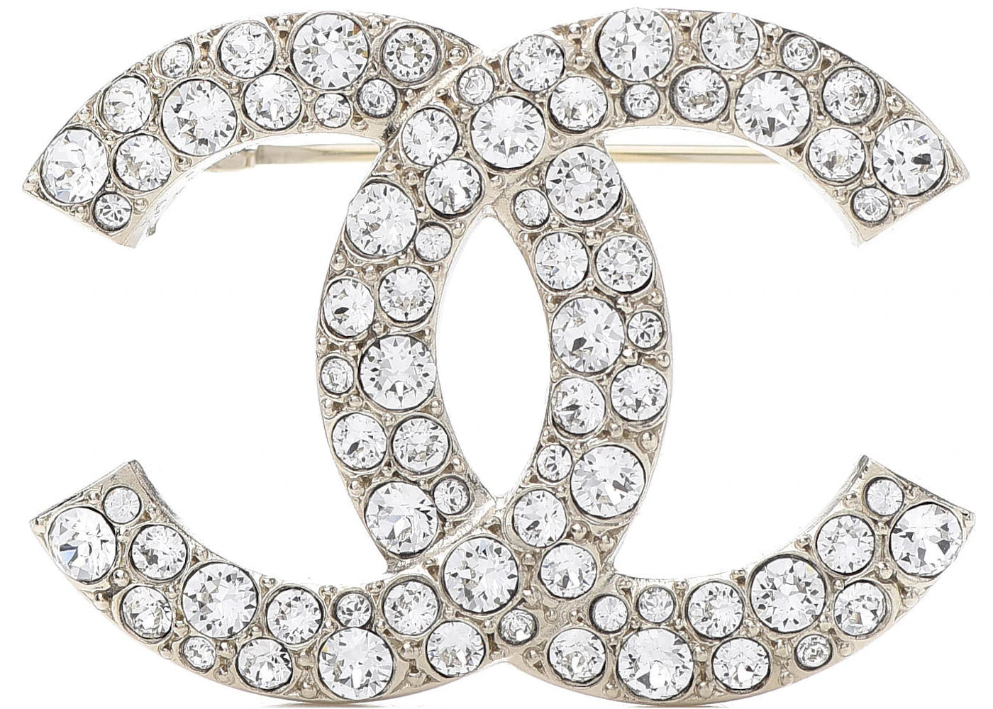 Chanel Crystal Palais Garnier CC Brooch Gold