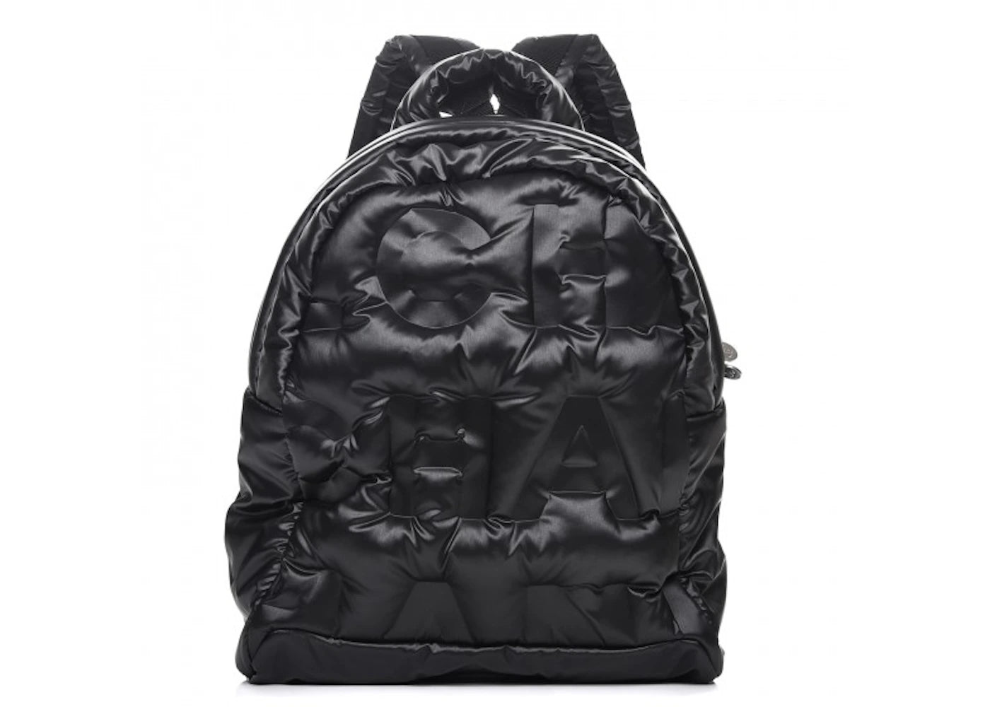 Chanel Doudoune Backpack Embossed Small Black