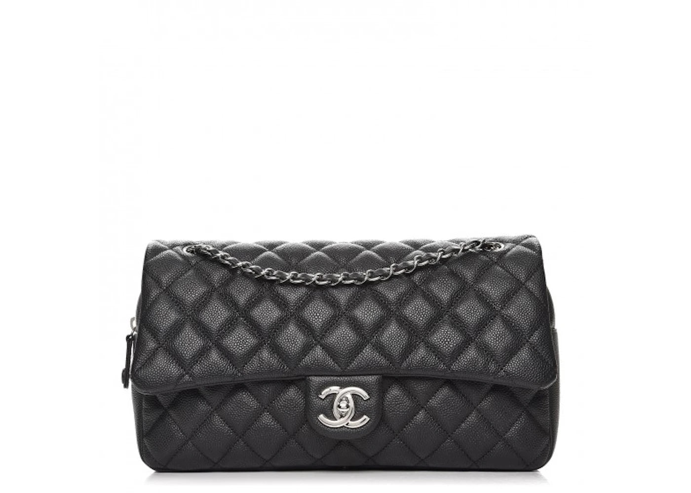 Chanel Easy Flap Quilted Diamond Jumbo Black