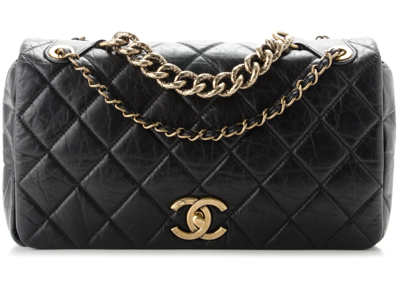 Chanel Flap Pondicherry Quilted Medium Black