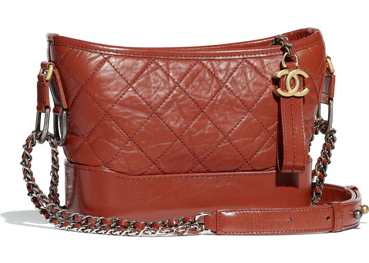 Chanel Gabrielle Hobo Bag Small Rust