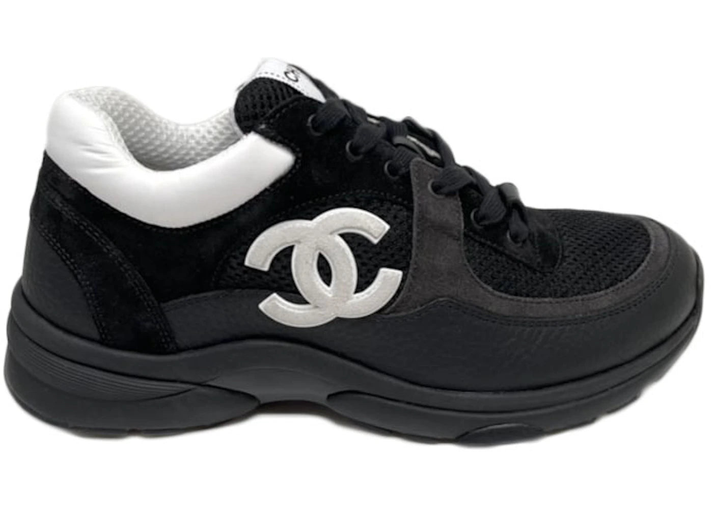 Chanel Low Top Trainer Black White