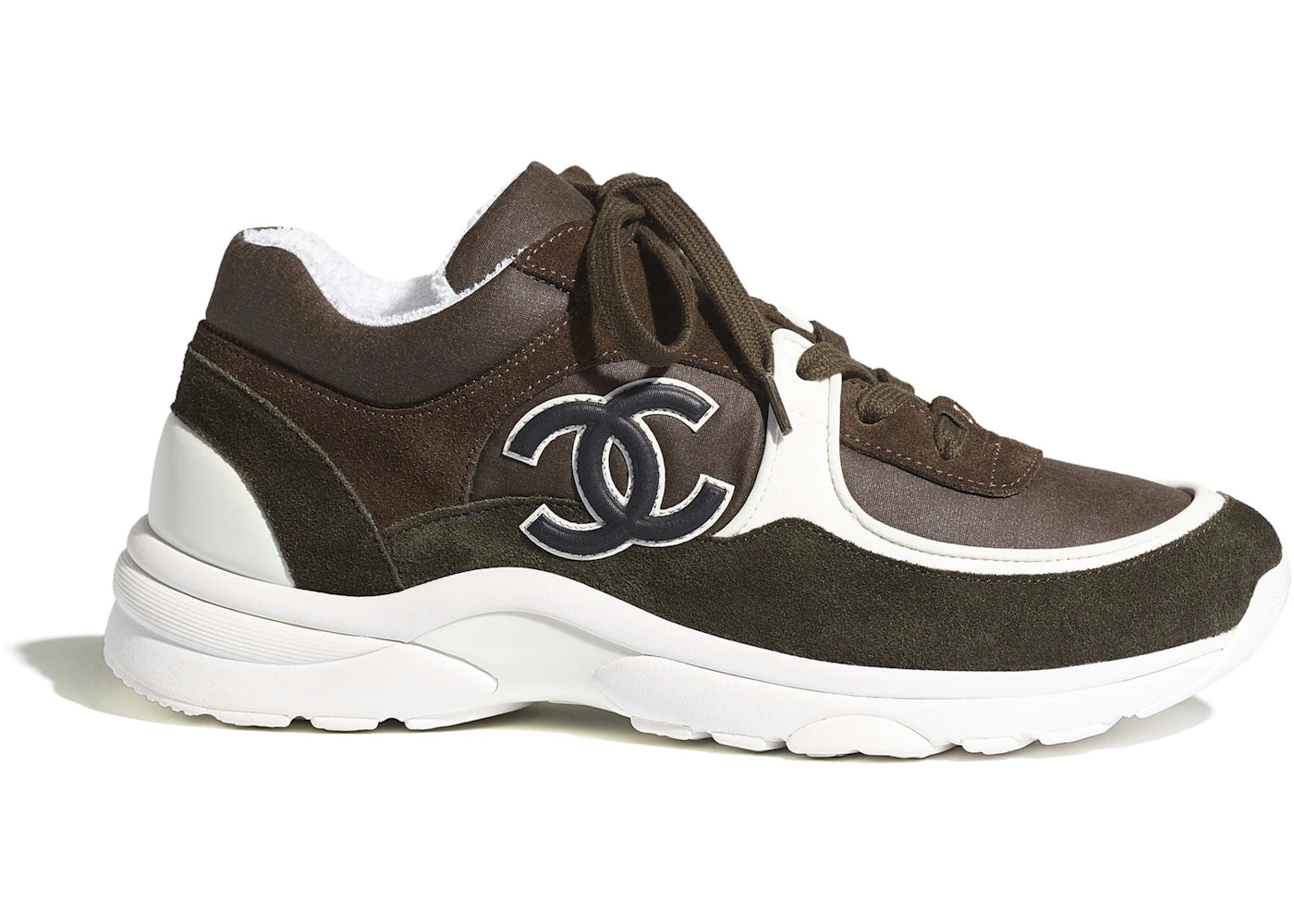 Chanel Low Top Trainer Brown Green