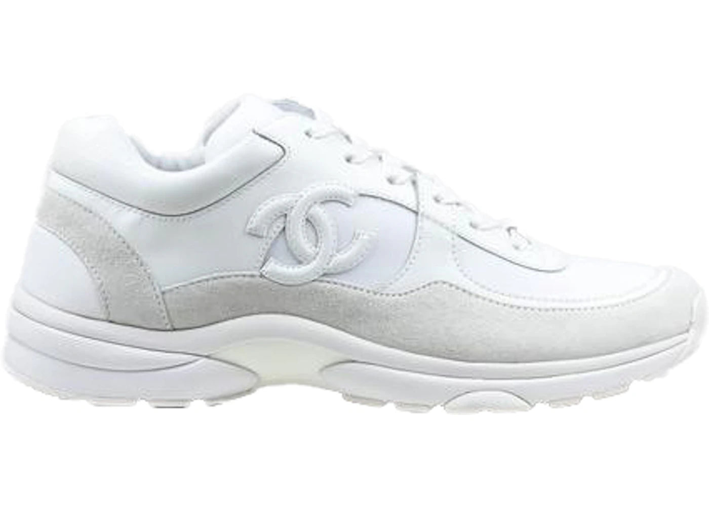 Chanel Low Top Trainer CC Triple White