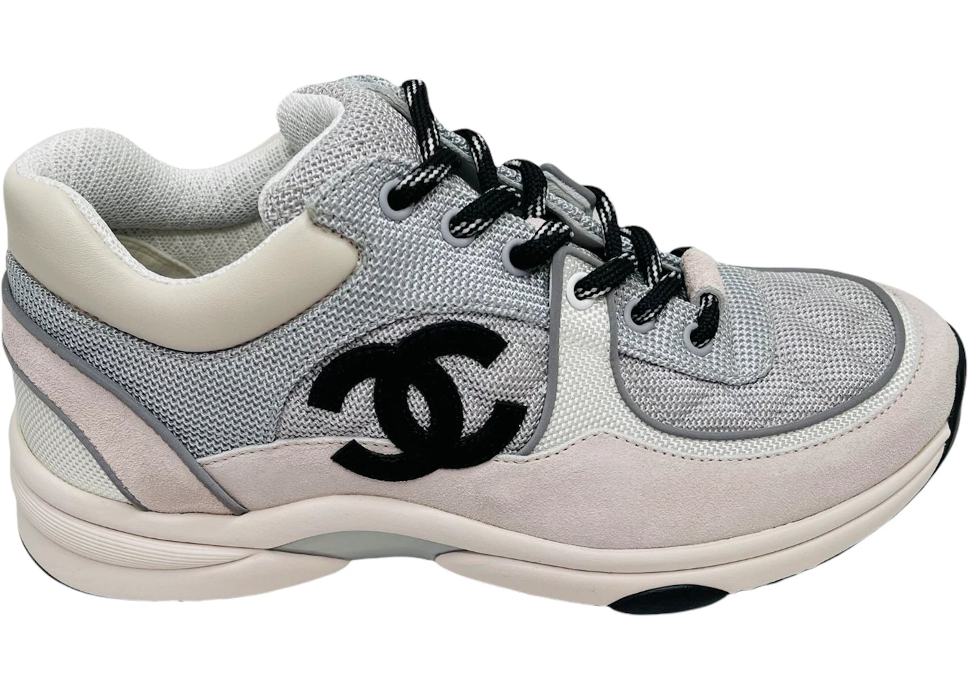 Chanel Low Top Trainer Gray White