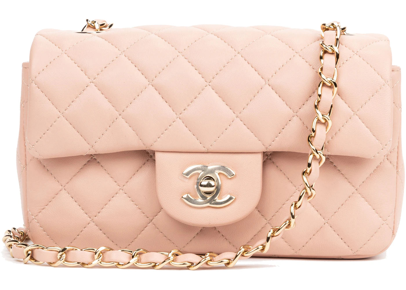 Chanel Mini Classic Single Flap Pale Pink