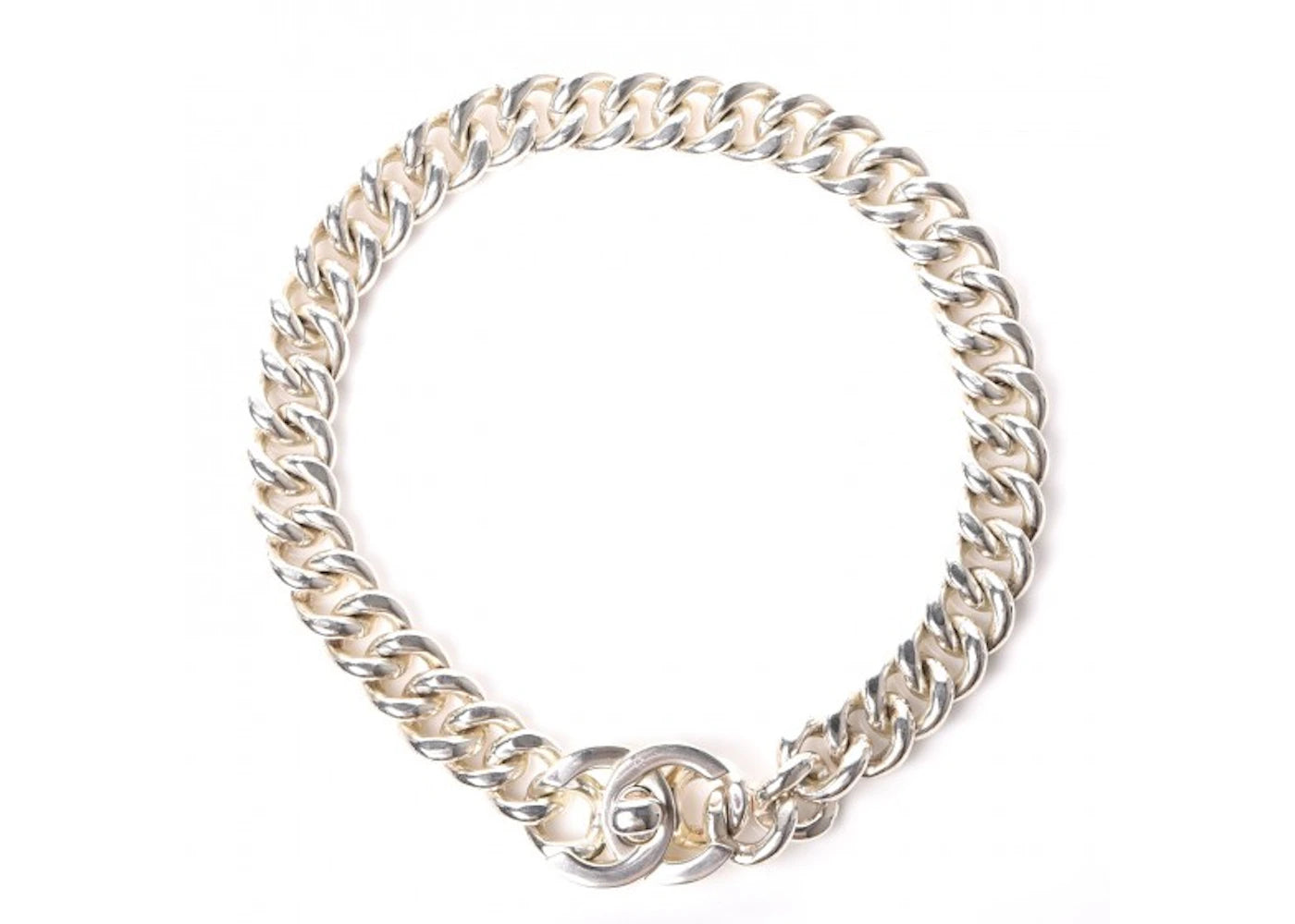 Chanel CC Choker Necklace Chain Link