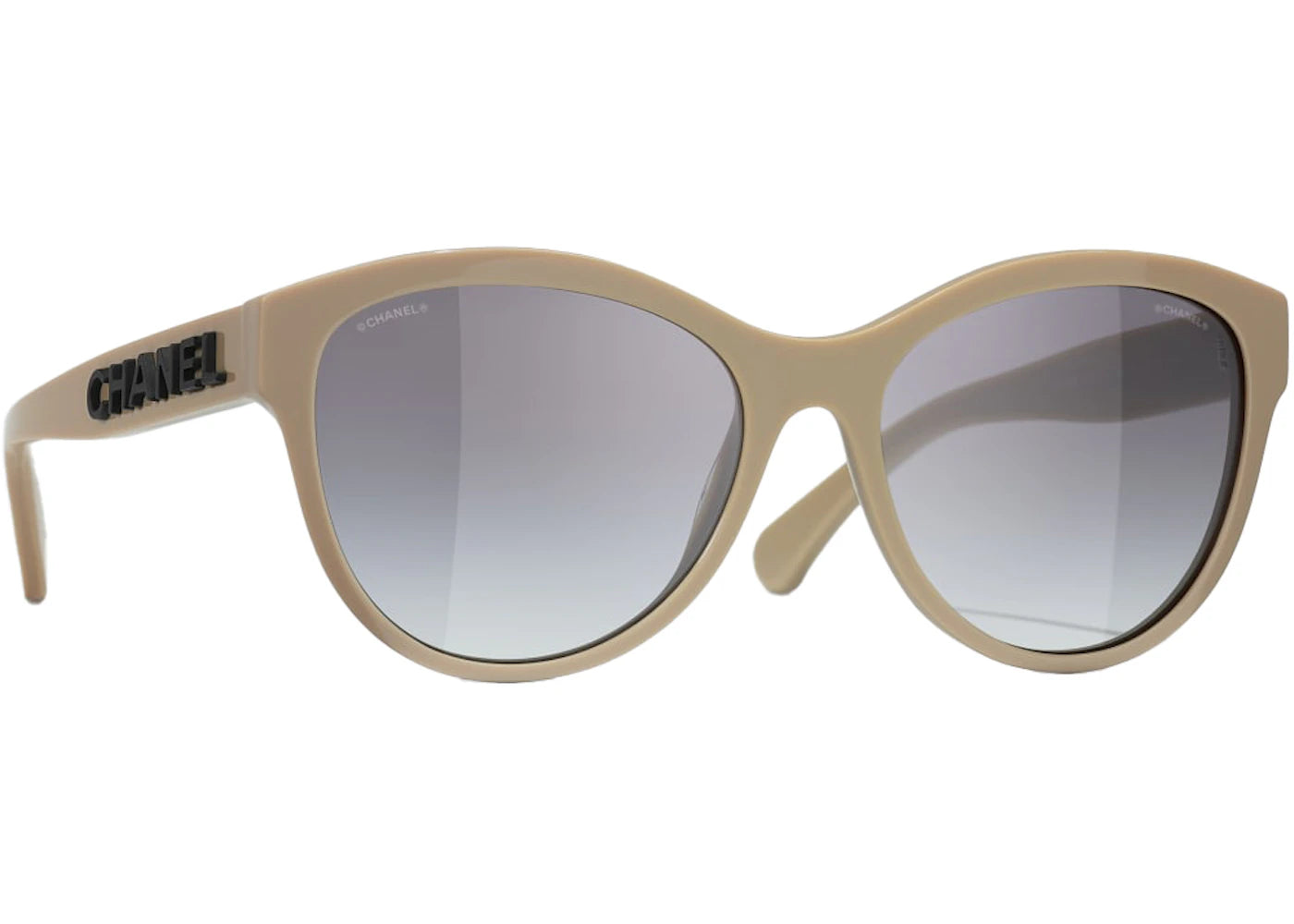Chanel Pantos Sunglasses Beige/Black/Grey (5458 C1520/S6)