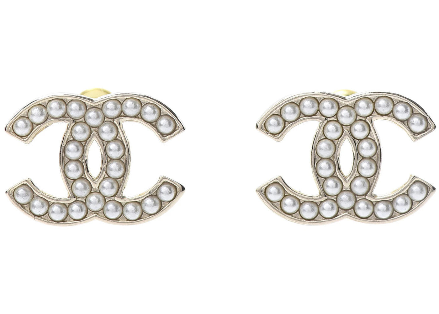Chanel Pearl CC 2021 Earrings Gold