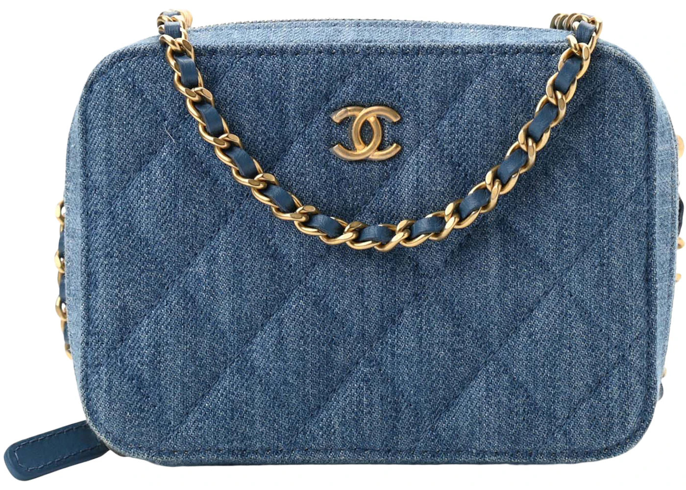 Chanel Pearl Crush Denim Camera Bag Blue (AP2463-B07306-NG353)