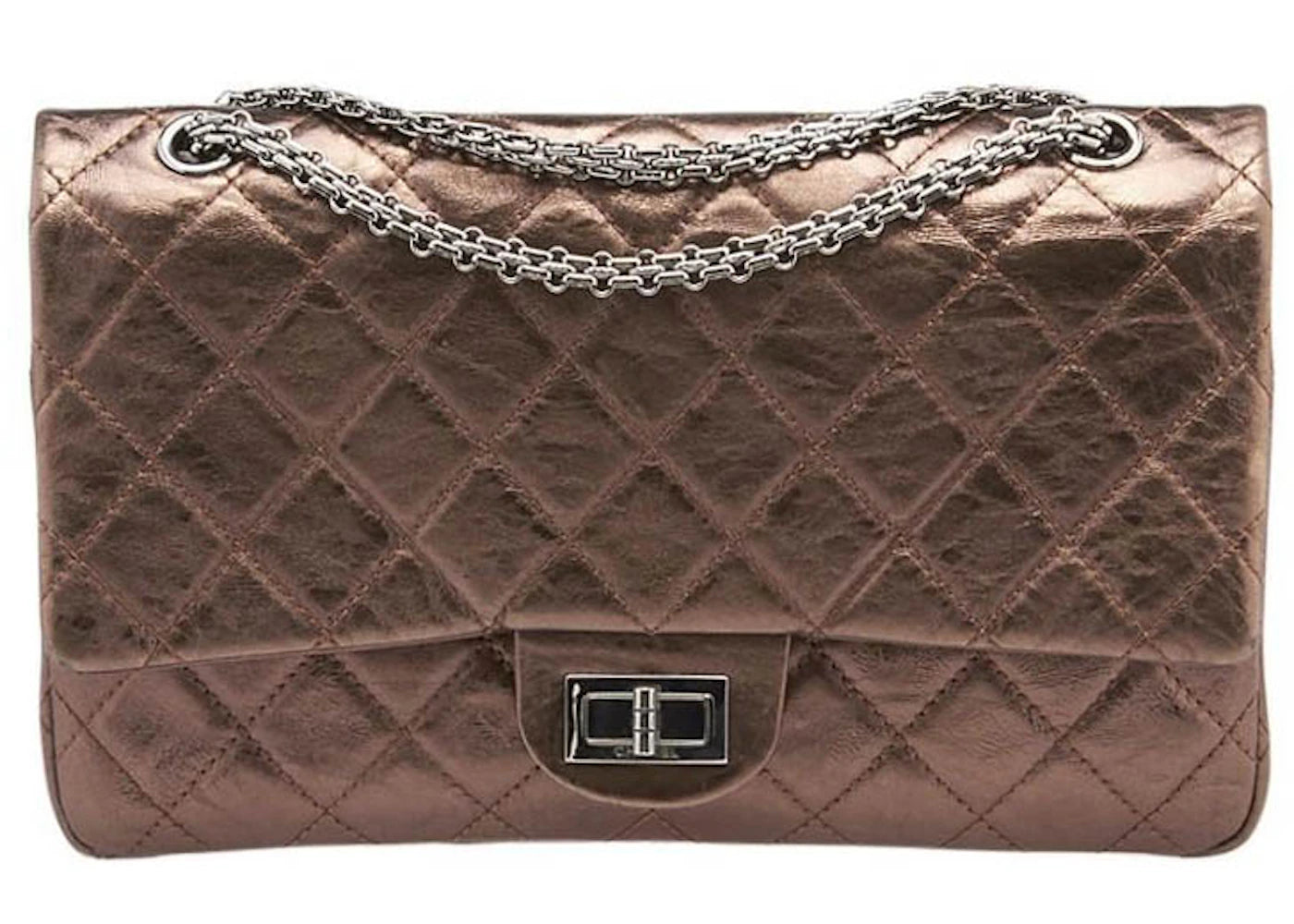 Chanel Reissue 2.55 Classic Double Flap Quilted Aged Calfskin 227 Bronze