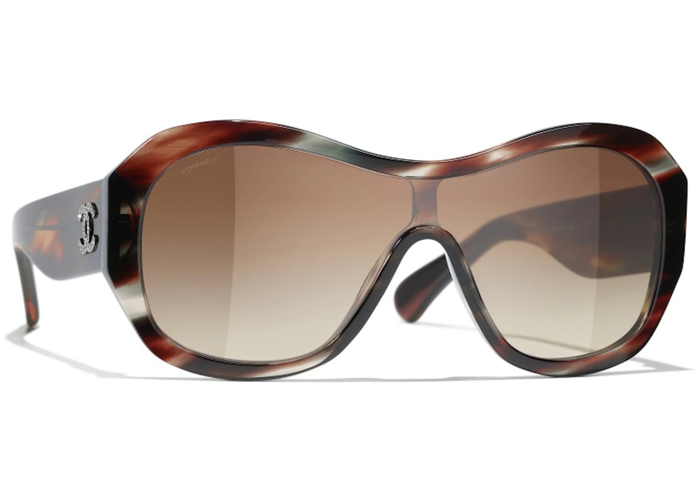 Chanel Shield Sunglasses Brown/Grey (5497B C622/S6)