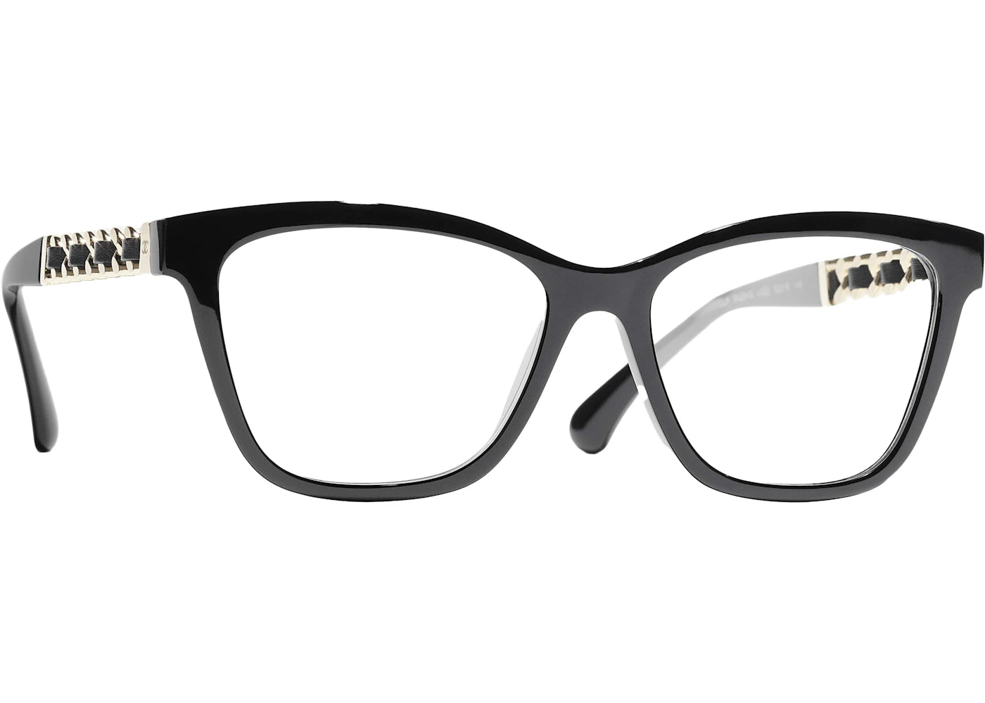 Chanel Square Eyeglasses 54mm Black/Gold (3429Q C622)