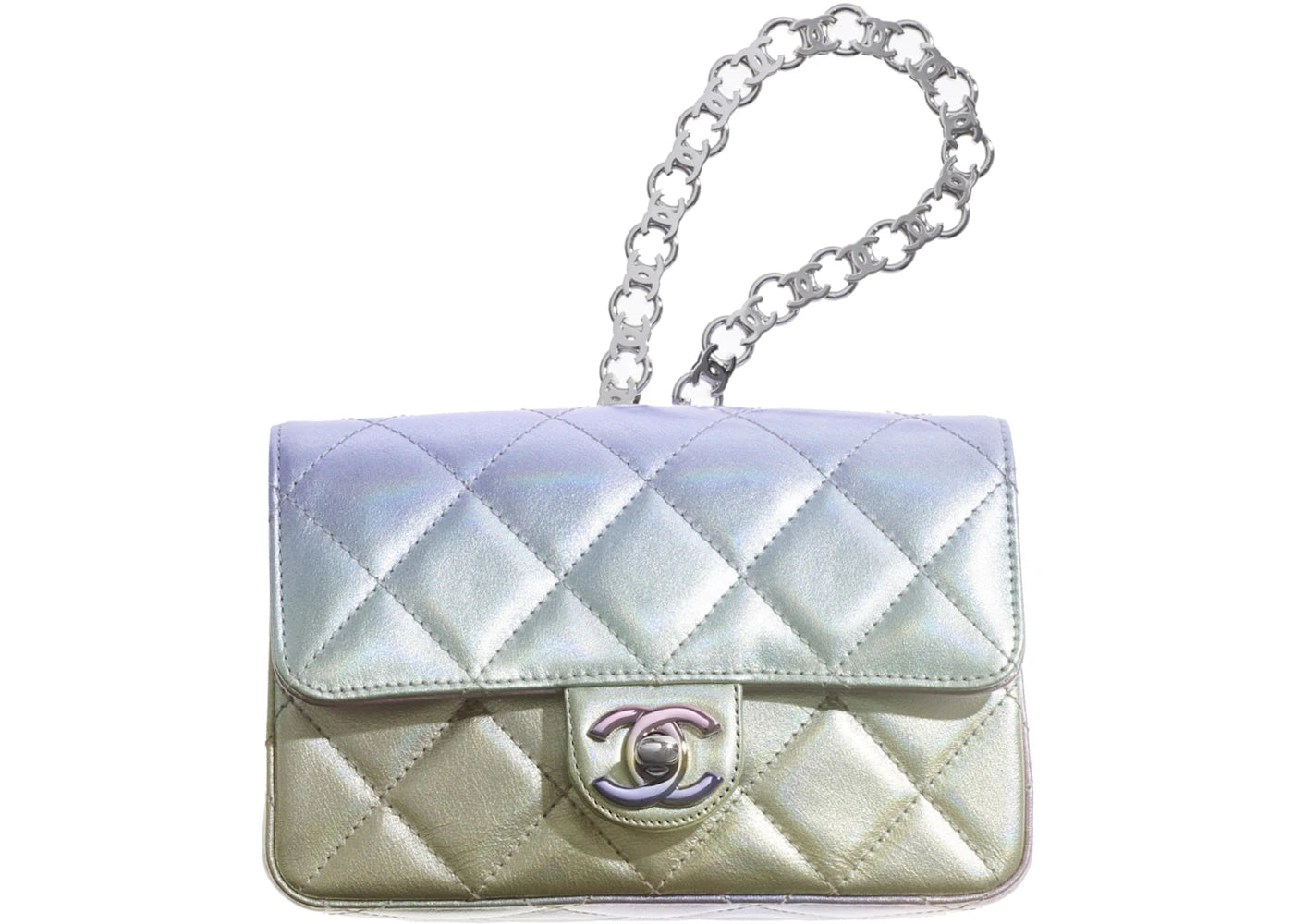 Chanel Timeless Classic Ombre Wristlet Mini Flap Multicolor