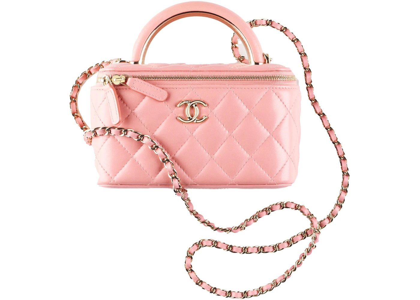 Chanel Vanity With Chain Pink