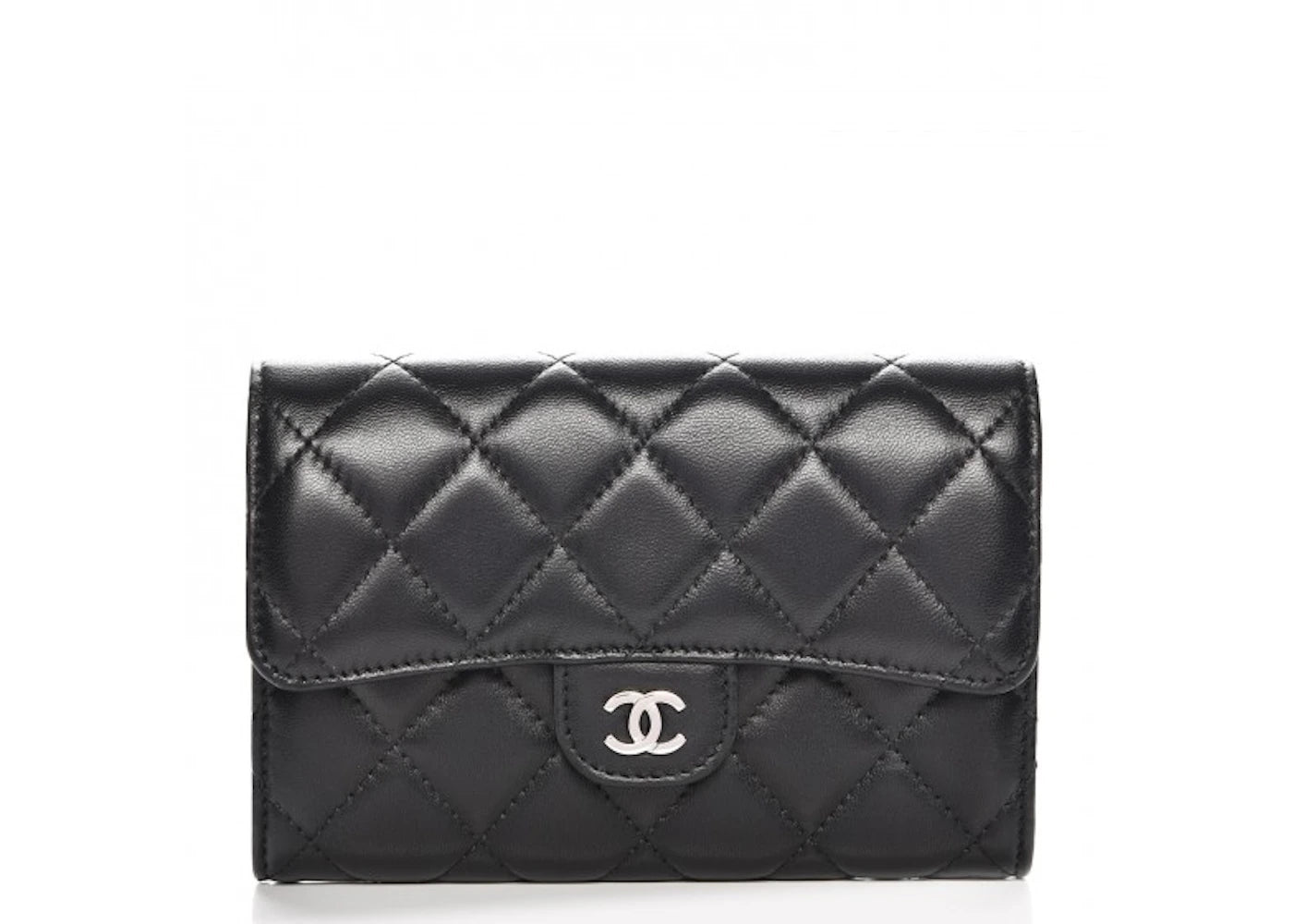 Chanel Flap Wallet Quilted Diamond Small Black