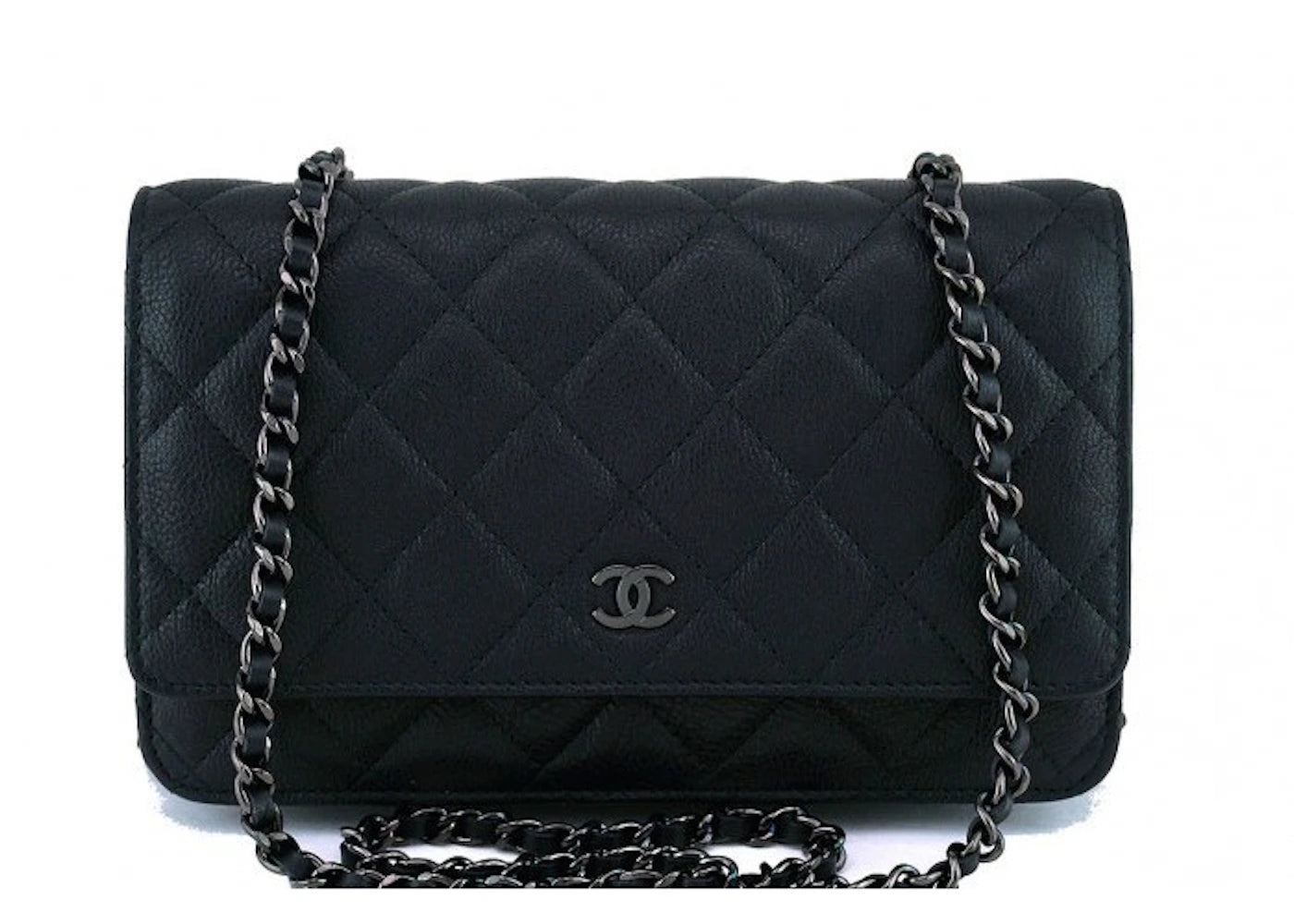 Chanel Wallet On Chain Quilted Black