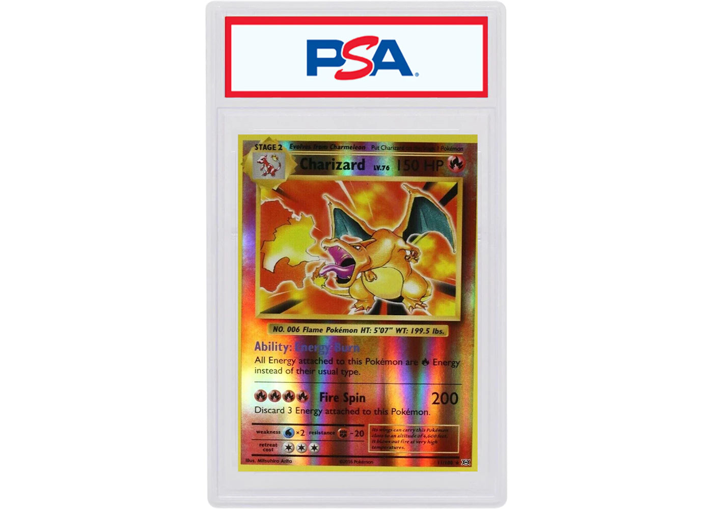 Charizard 2016 Pokemon TCG Evolutions Reverse Foil #11 (PSA or BGS Graded)