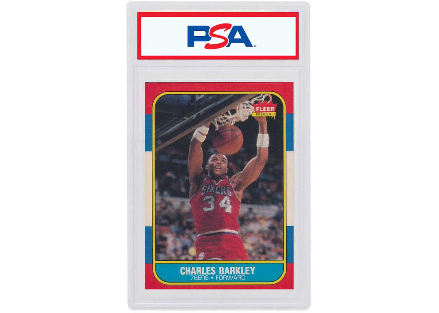 Charles Barkley 1986 Fleer Rookie #7 (PSA or BGS Graded)