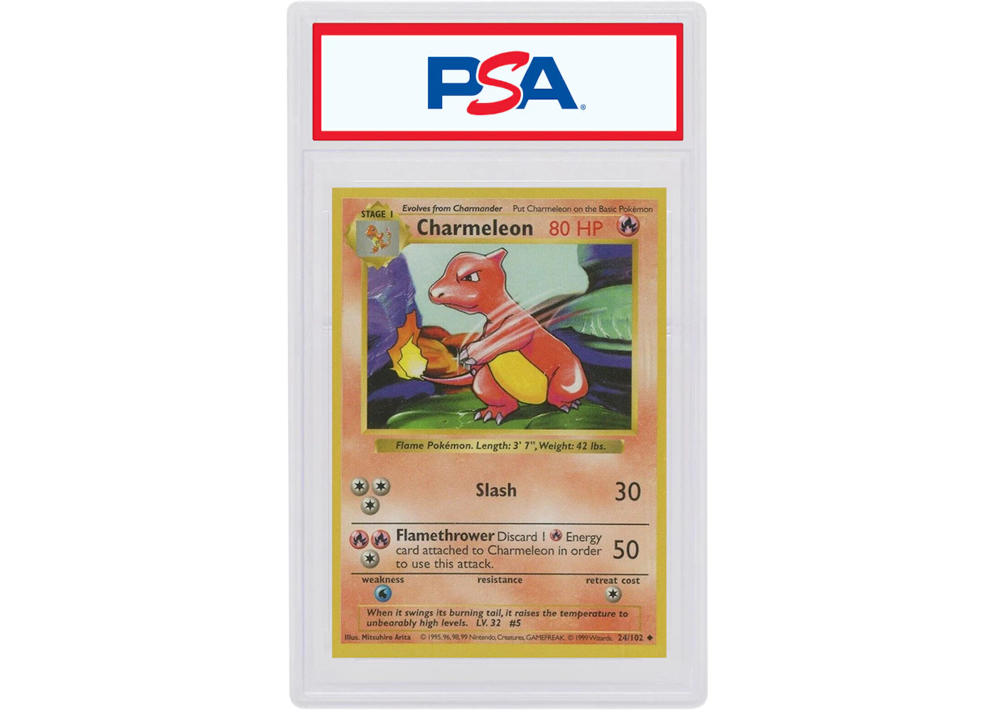 Charmeleon 1999 Pokemon TCG Shadowless #24 (PSA or BGS Graded)