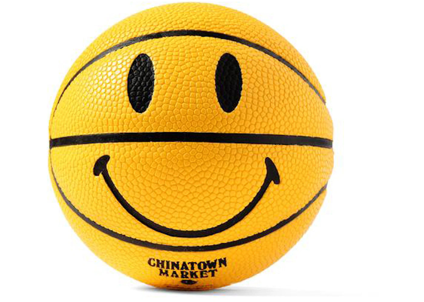 Chinatown Market Mini Smiley Basketball Yellow