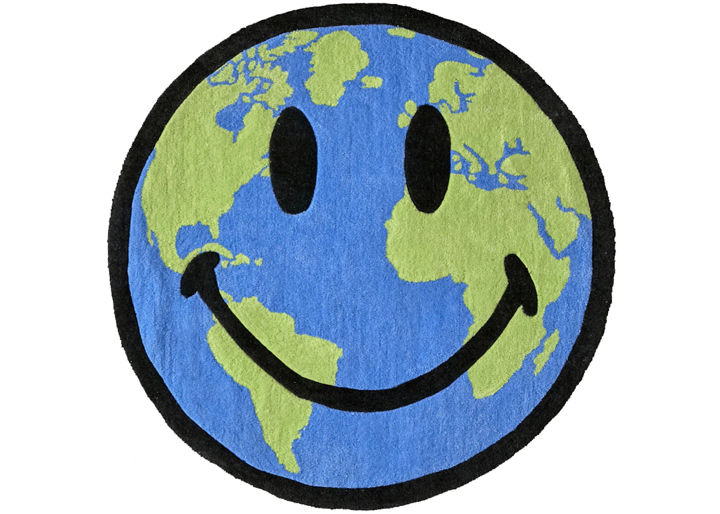 Chinatown Market X Smiley Globe Plush Rug