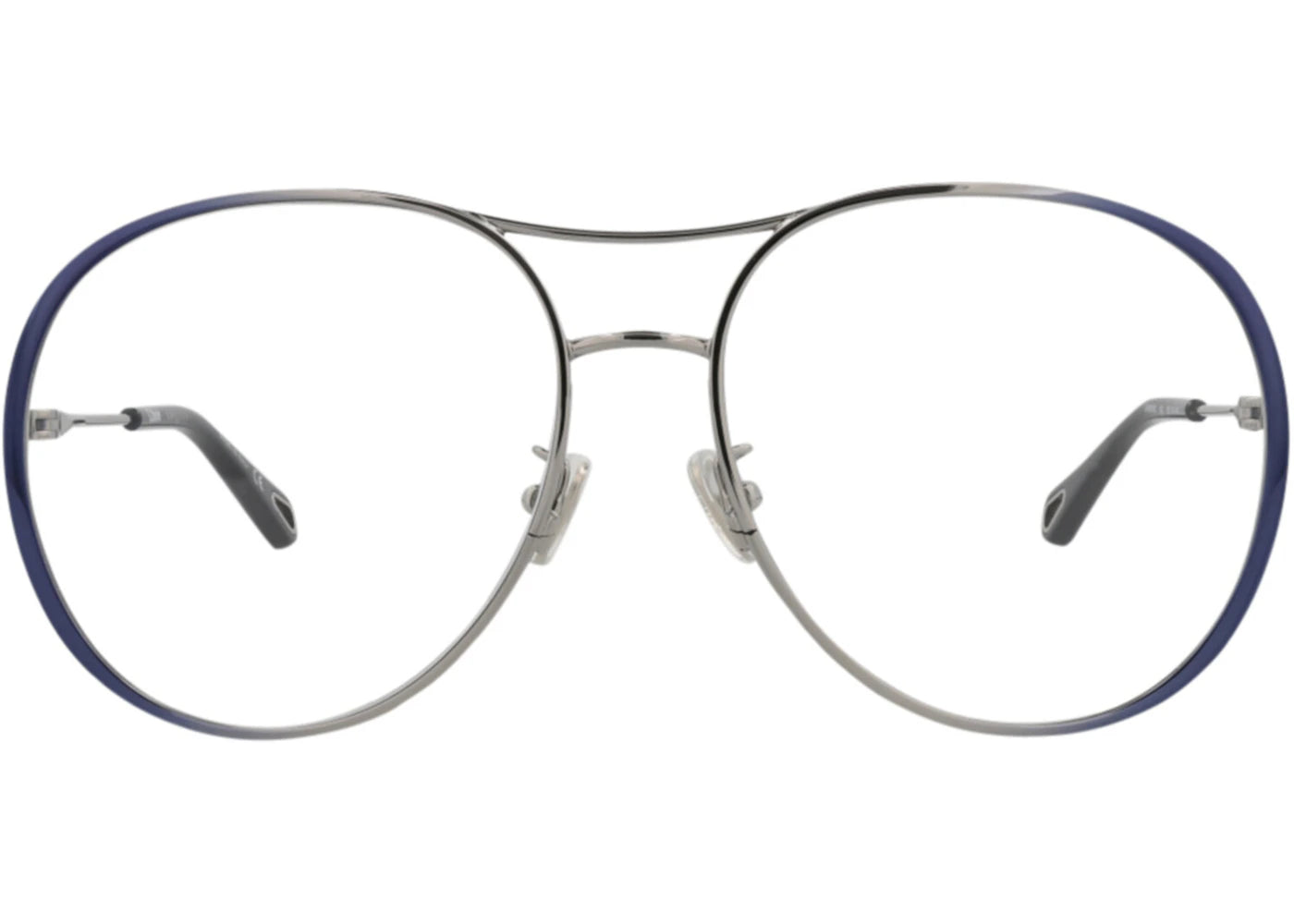 Chloe Aviator-Frame Metal Optical Frames Blue Blue Transparent (CH0019O-30009854-001)
