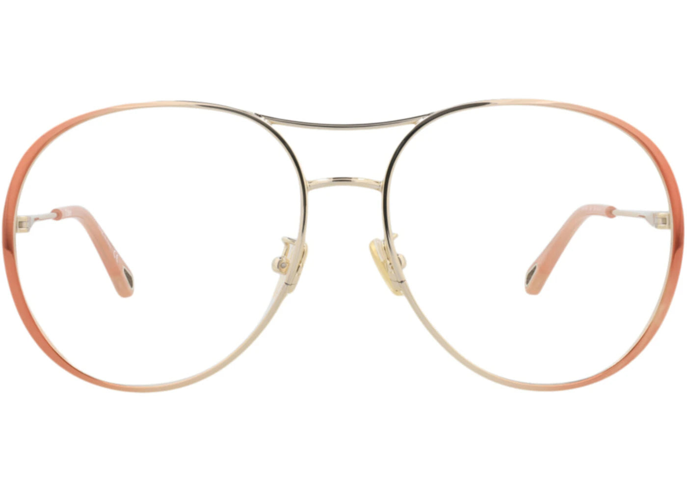 Chloe Aviator-Frame Metal Optical Frames NUDE NUDE TRANSPARENT (CH0019O-30009854-003)