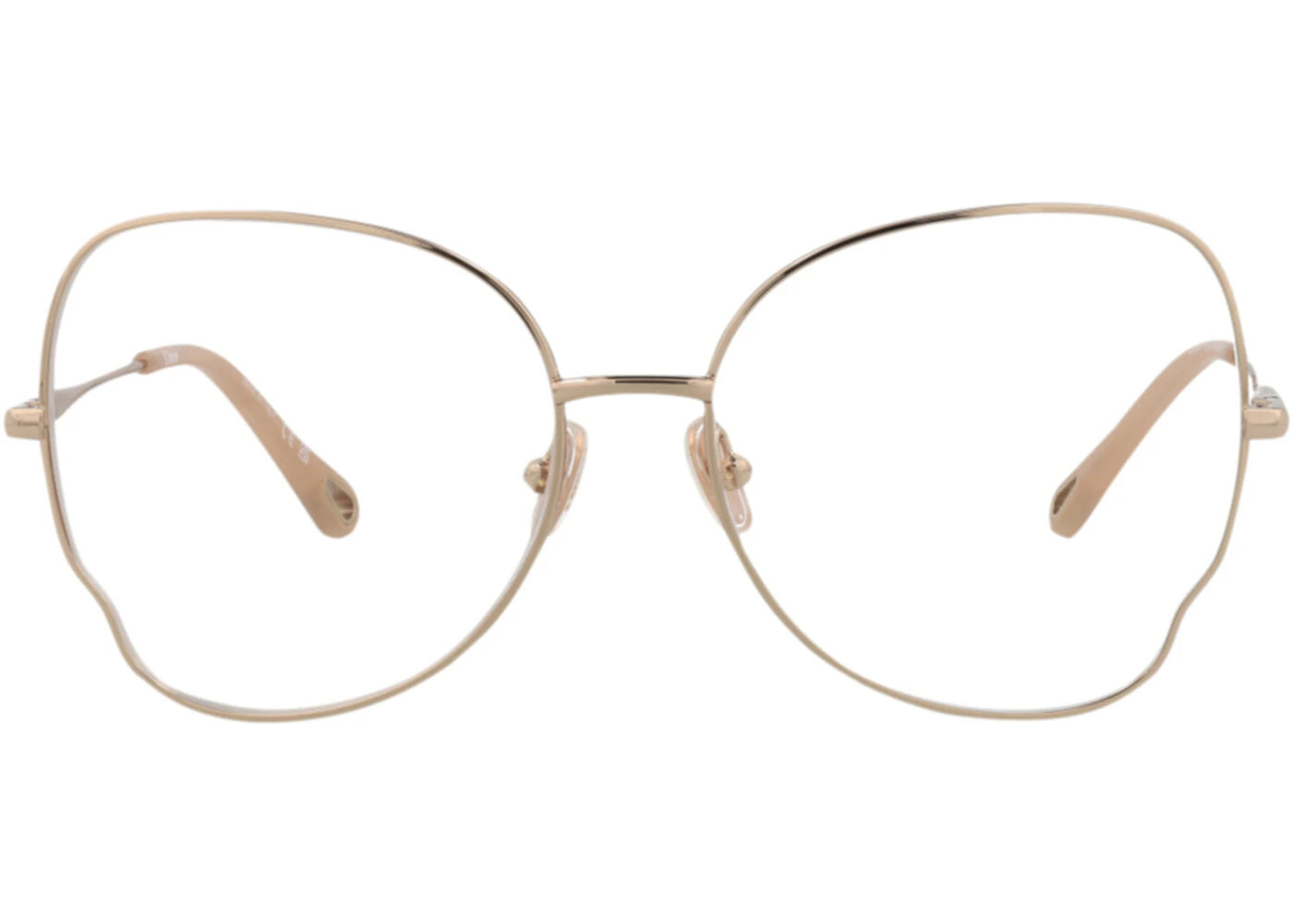 Chloe Cat Eye-Frame Metal Optical Frames Gold Gold Transparent (CH0098O-30012434-006)