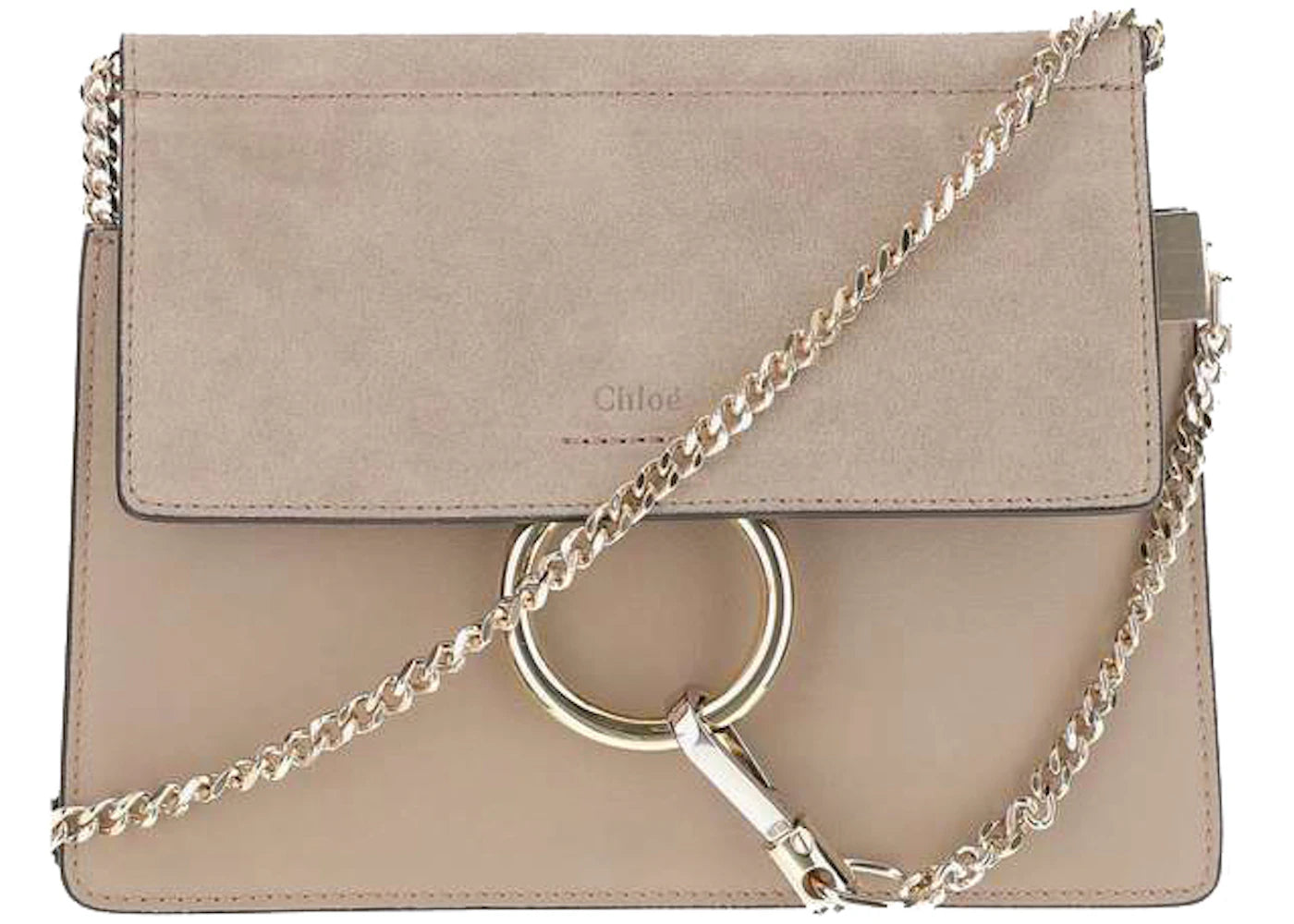 Chloe Faye Crossbody Bag Mini Grey