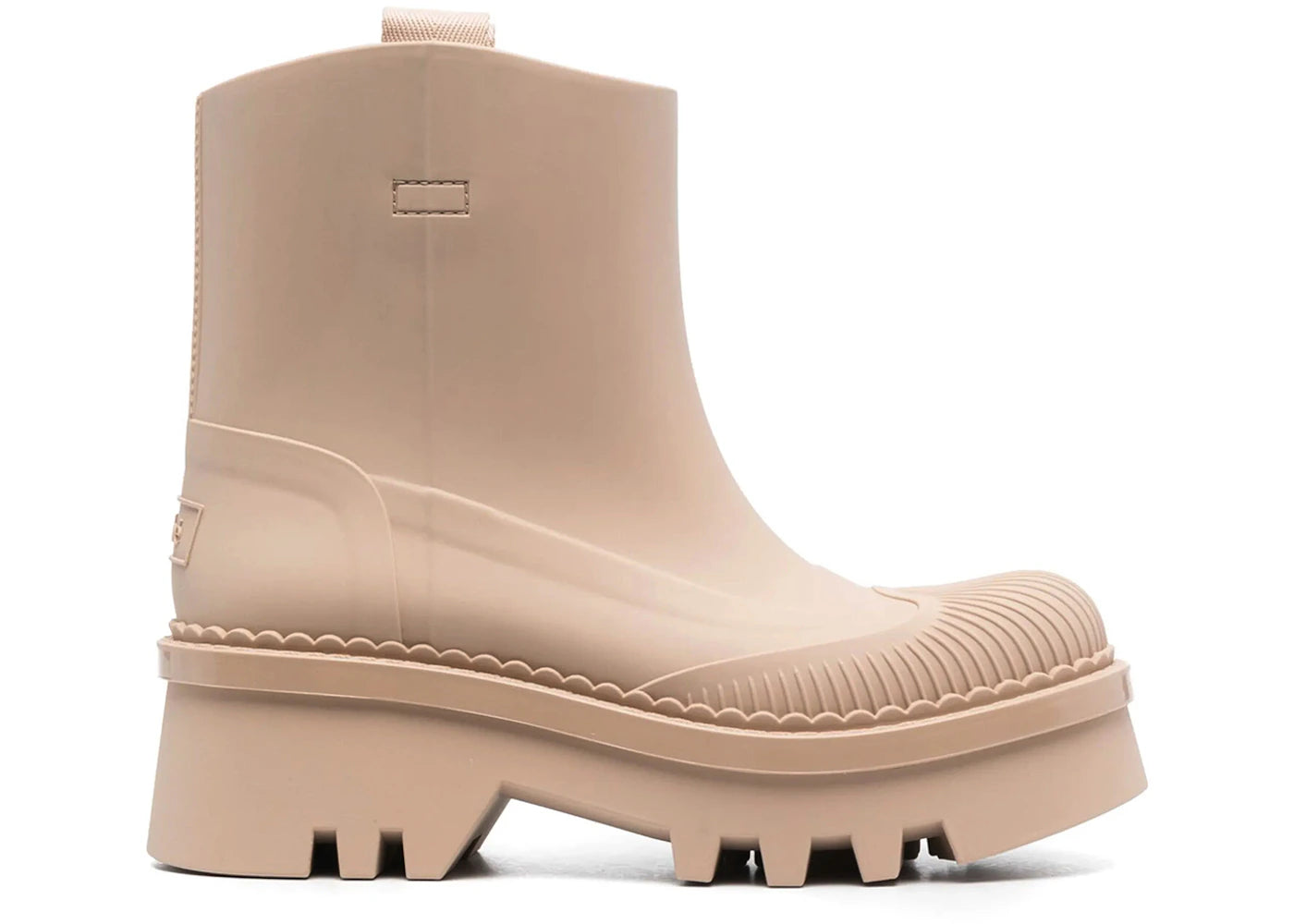 Chloe Raina 55mm Slip-On Boots Beige (Women's)