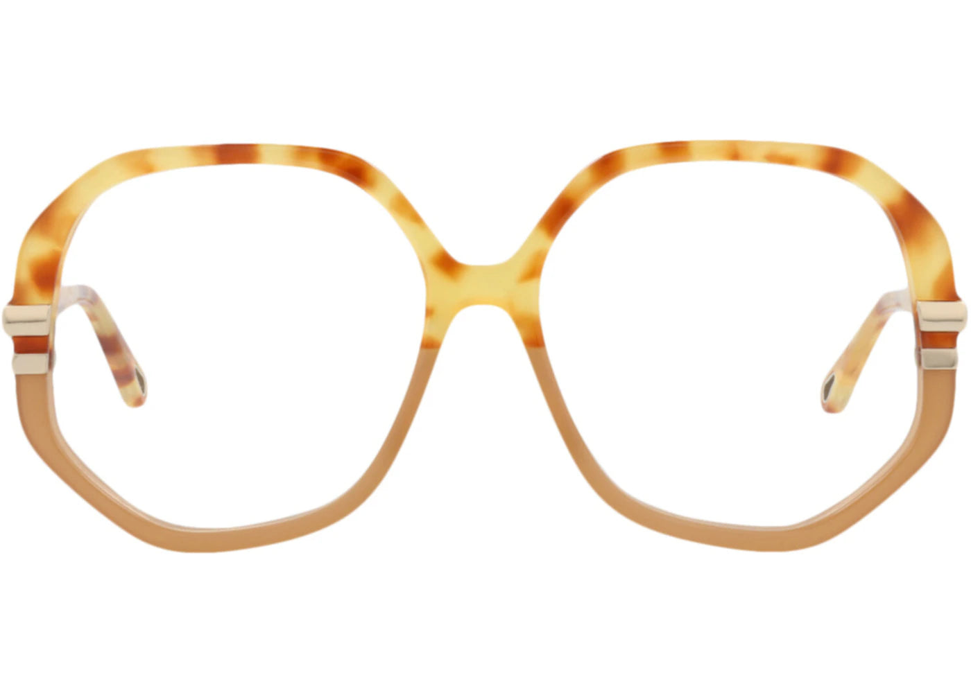 Chloe Round-Frame Bio Acetate Optical Frames Havana Havana Transparent (CH0107O-30012820-003)