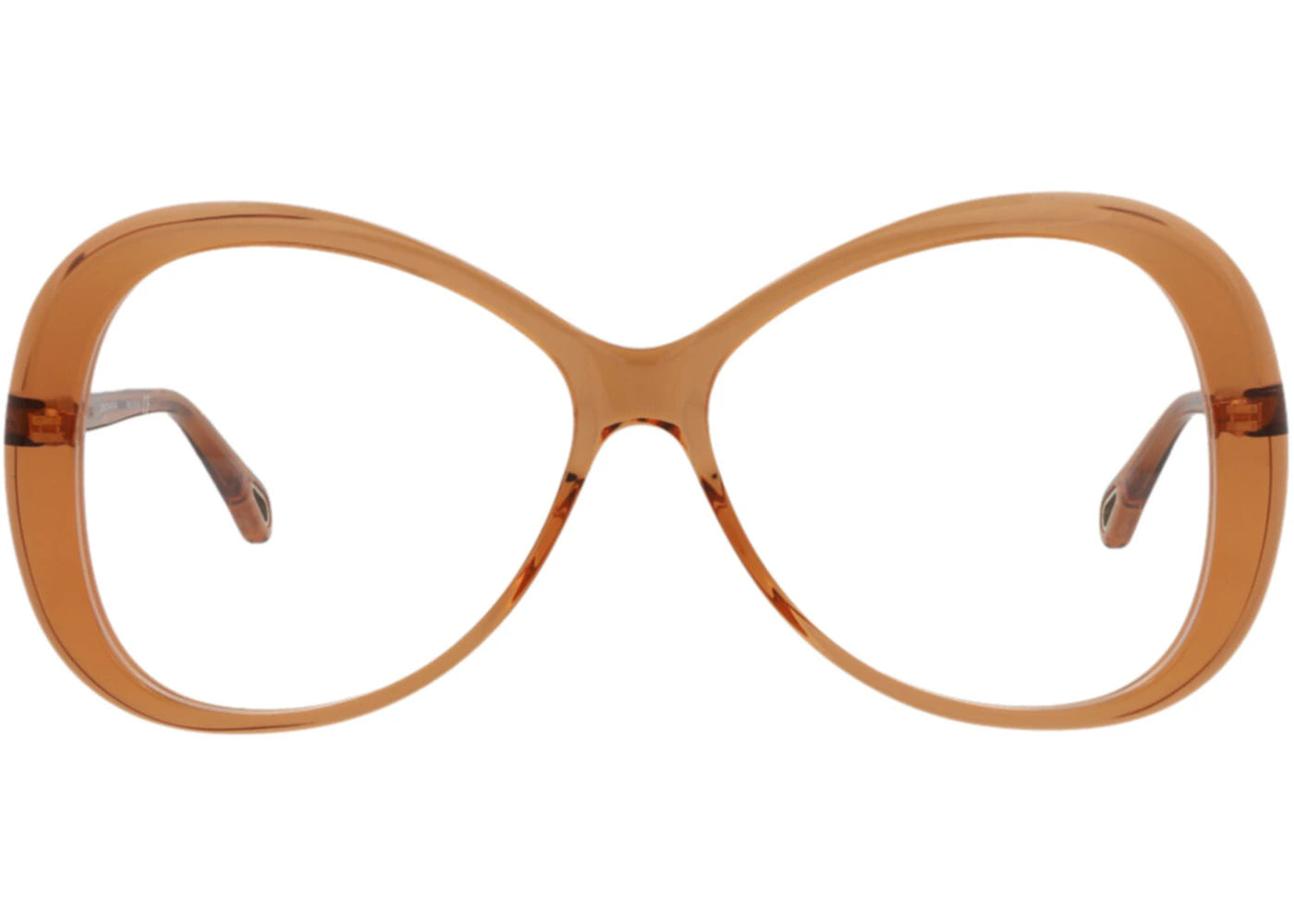 Chloe Round-Frame Bio Acetate Optical Frames Orange Orange Transparent (CH0011O-30009851-001)