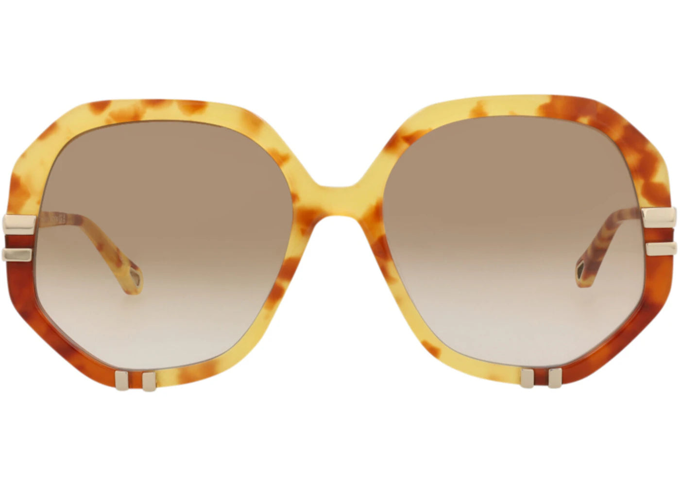 Chloe Round-Frame Bio Acetate Sunglasses Havana Havana Brown (CH0105S-30012761-001)