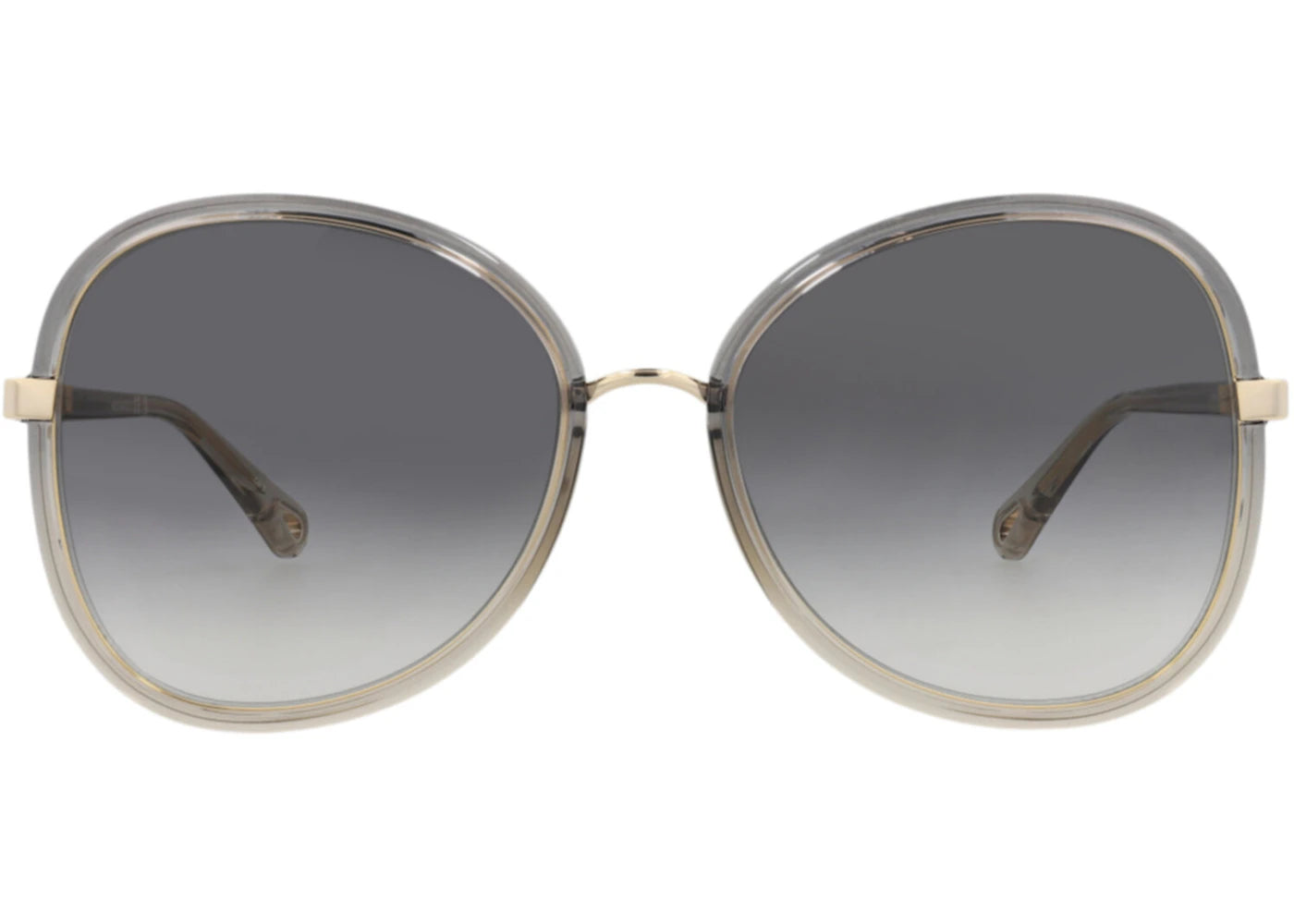 Chloe Round-Frame Injection Sunglasses Grey Grey Grey (CH0030S-30009792-008)
