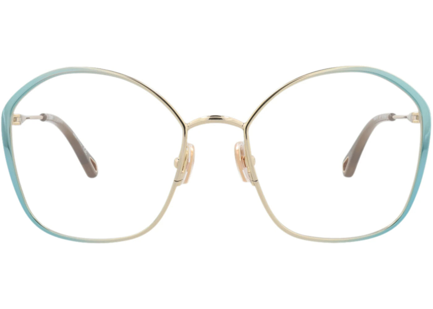 Chloe Round-Frame Metal Optical Frames Blue Blue Transparent (CH0017O-30009856-005)