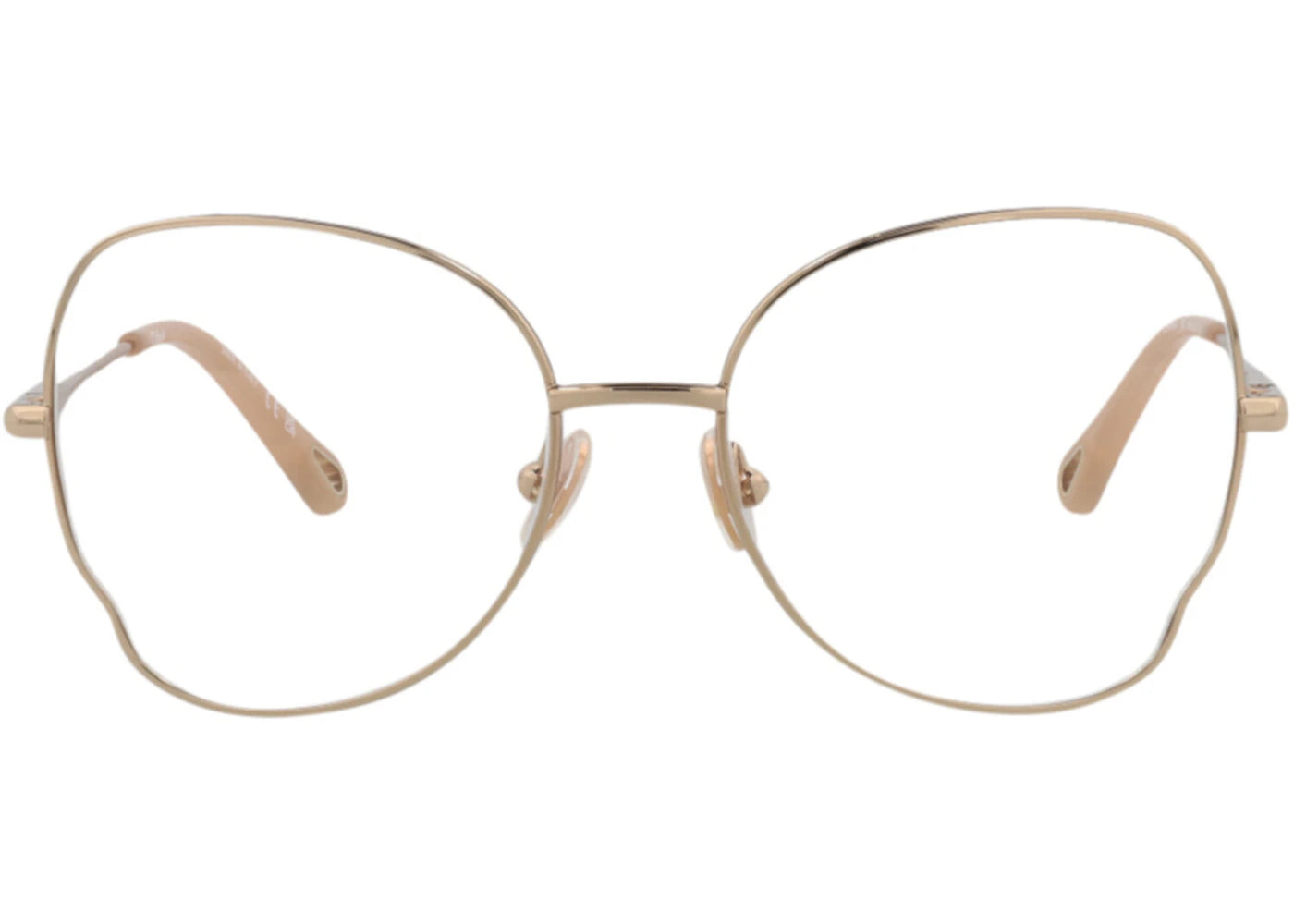 Chloe Round-Frame Metal Optical Frames Gold Gold Transparent (CH0098O-30012434-002)