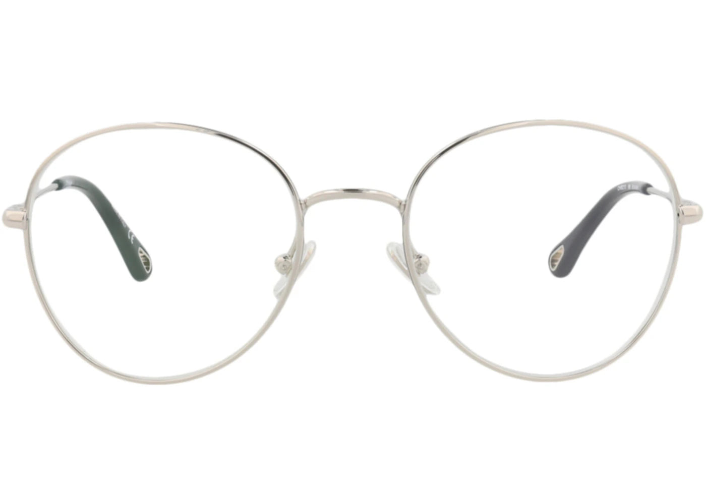 Chloe Round-Frame Metal Optical Frames Silver Silver Transparent (CH0021O-30009815-006)