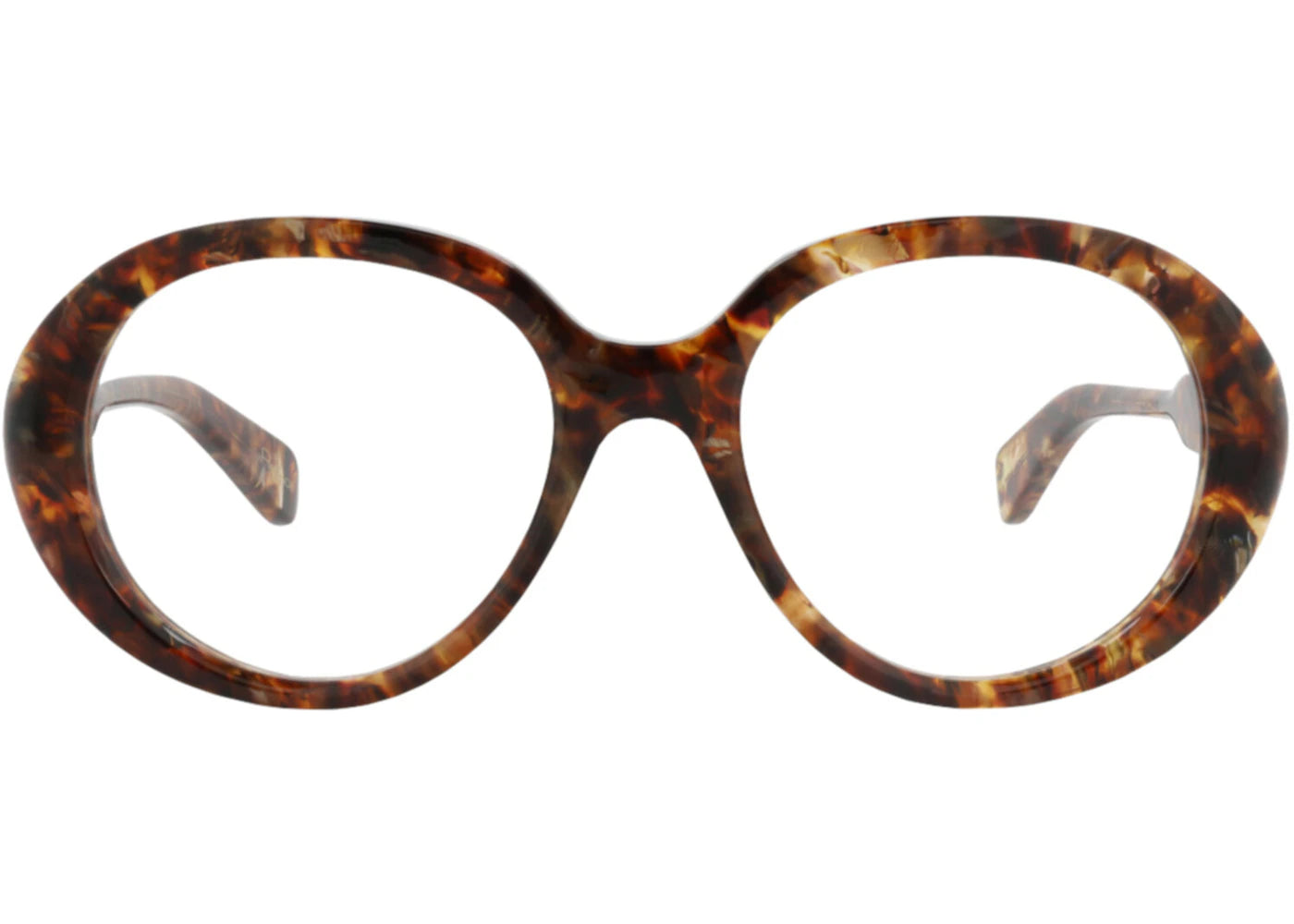 Chloe Round-Frame Recycled Acetate Optical Frames Havana Havana Transparent (CH0221O-30015295-003)