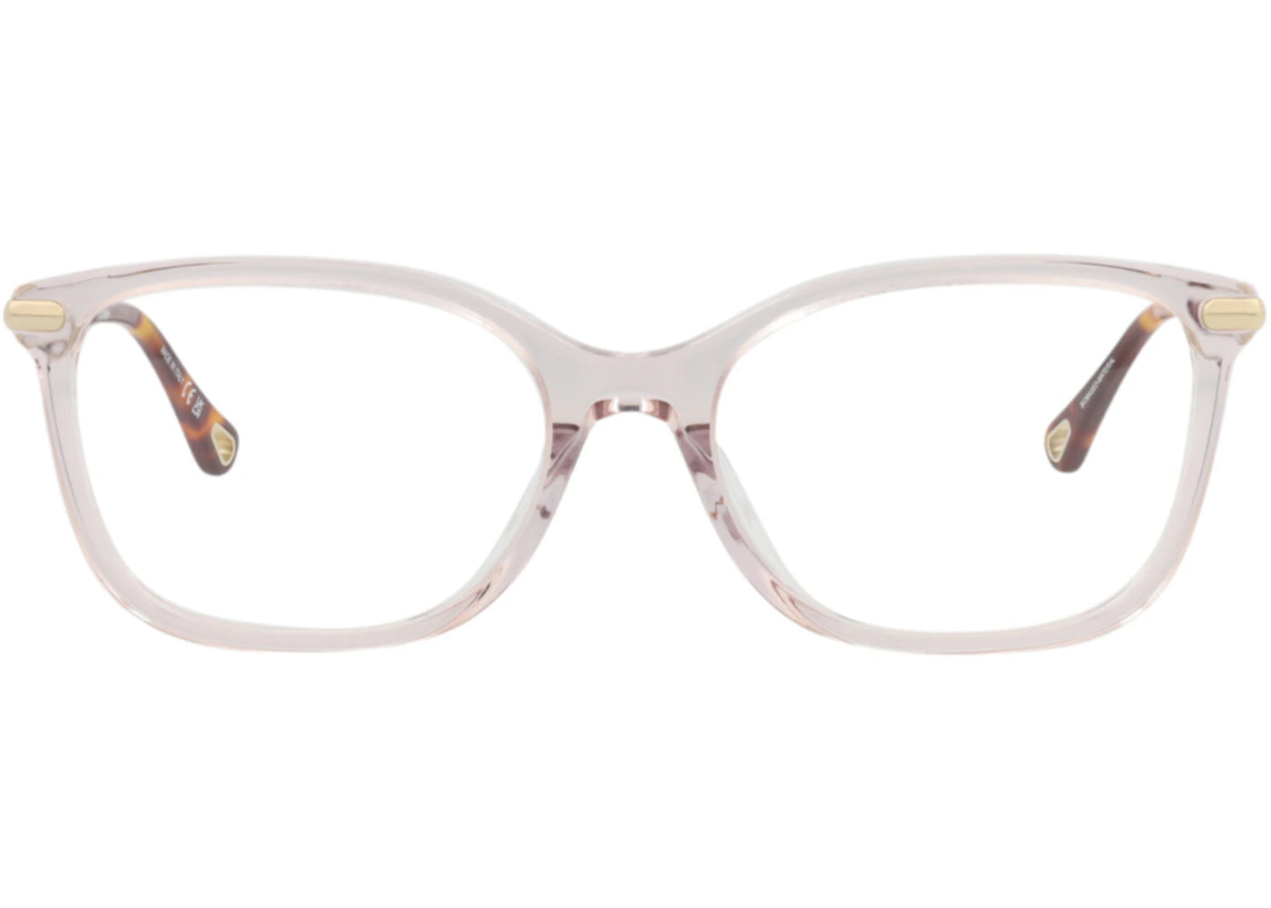 Chloe Square-Frame Bio Acetate Optical Frames Pink Gold Transparent (CH0059OA-30011515-003)