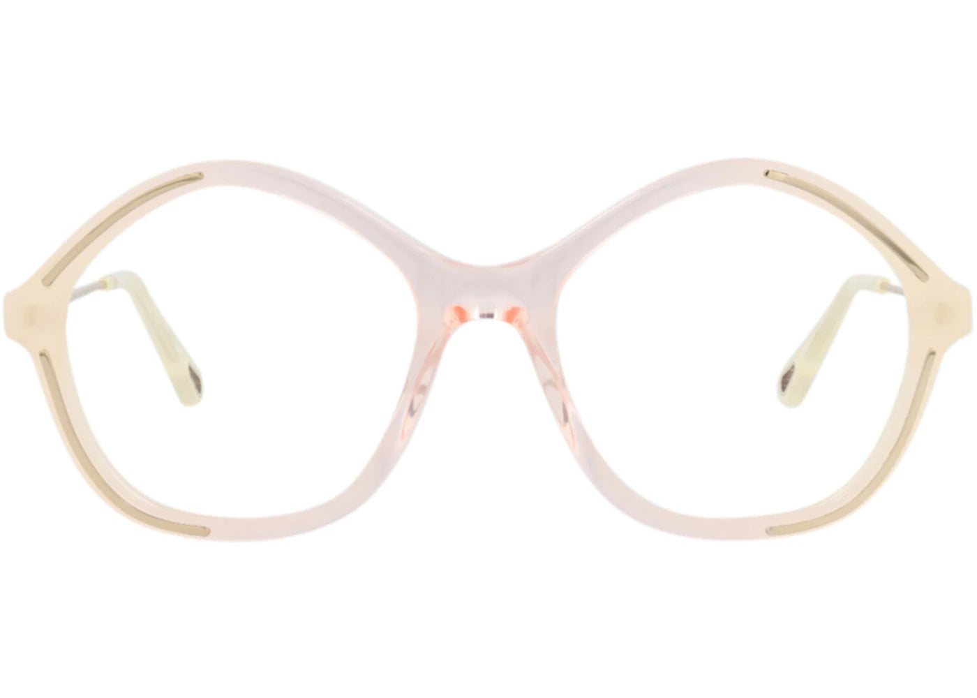 Chloe Square-Frame Bio Acetate Optical Frames Yellow Gold Transparent (CH0062O-30011511-001)