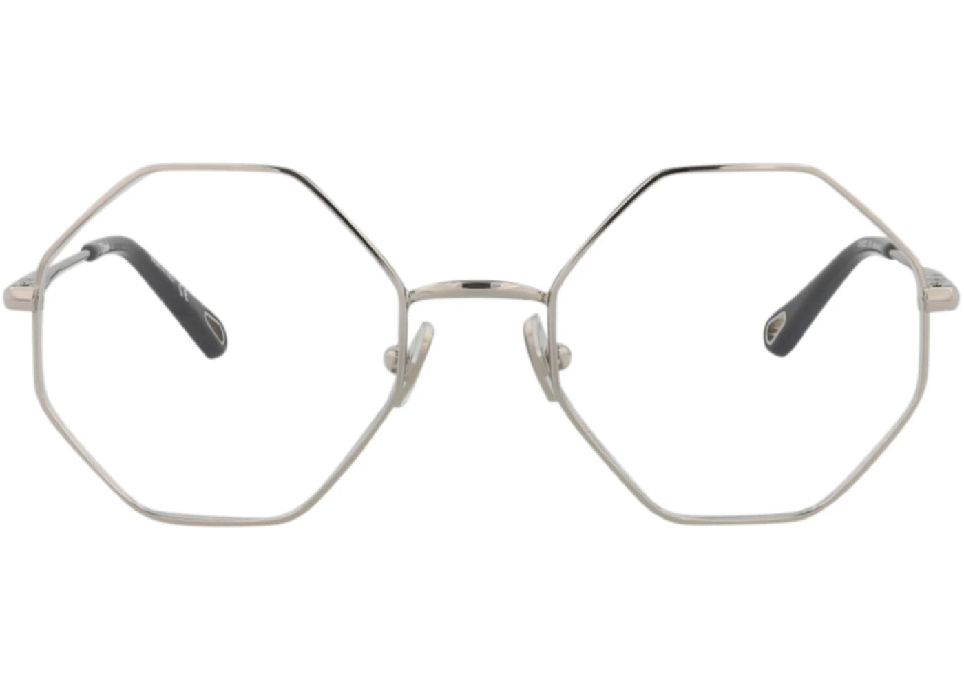 Chloe Square-Frame Metal Optical Frames Silver Silver Transparent (CH0022O-30009816-003)