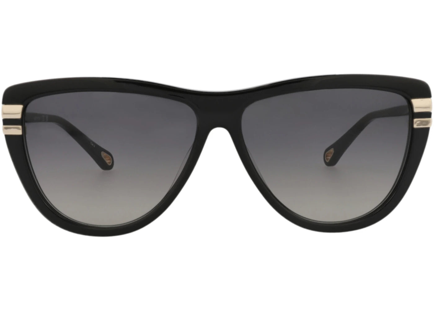 Chloe Square-Frame Recycled Acetate Sunglasses Black Black Grey (CH0203S-30014676-001)
