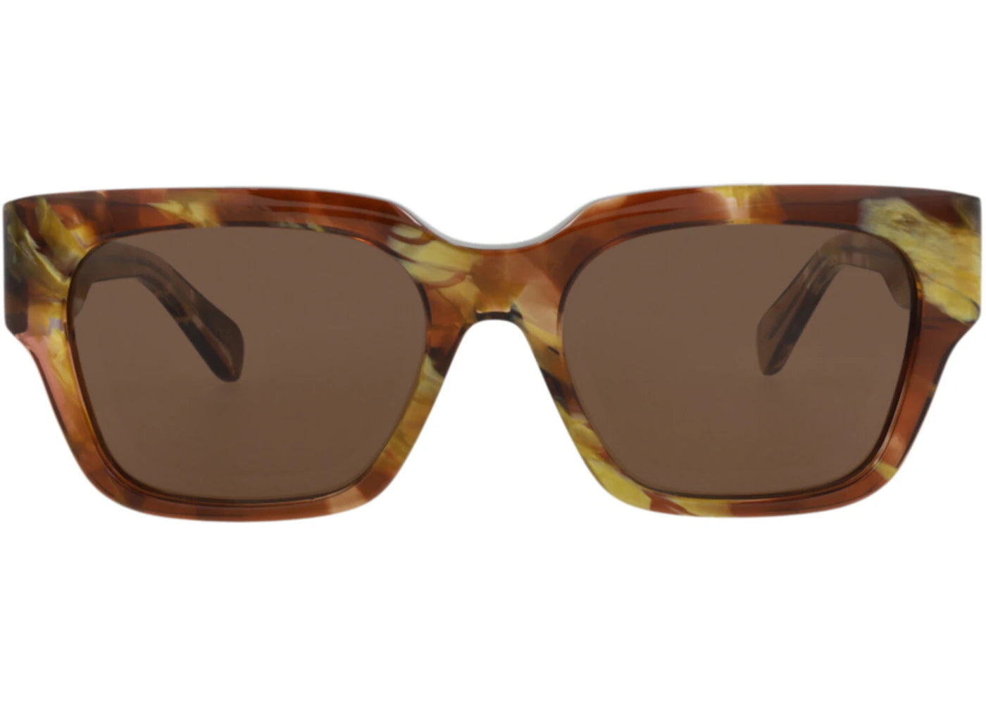 Chloe Square-Frame Recycled Acetate Sunglasses Havana Havana Brown (CH0190S-30014666-010)